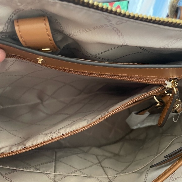 MICHAEL KORS woman’s Signature Canvas Large Tote Shoulder Bag Women Leather - Picture 8 of 10